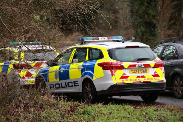 Forensic specialists and police officers have been searching the area. Photo: Eddie Mitchell SUS-210129-130830001