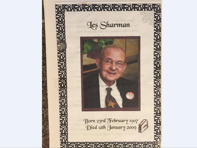 Jocelyn's uncle Len Sharman.
