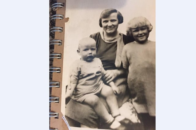Jocelyn's grandmother with her mother (right) and mother's sister Doreen (left).