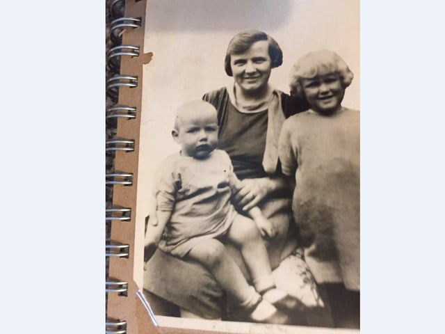 Jocelyn's grandmother with her mother (right) and mother's sister Doreen (left).