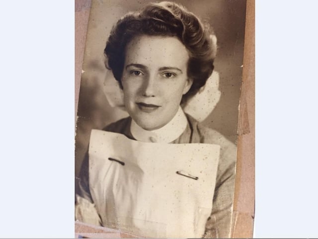 Jocelyn's mother Betty in her days as a nurse.
