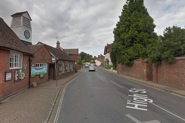 Horsted Keynes, Ardingly & Sharpthorne has seen rates of positive Covid cases fall by 47.4 per cent, from January 14 to January 21. Photo: Google Streetview
