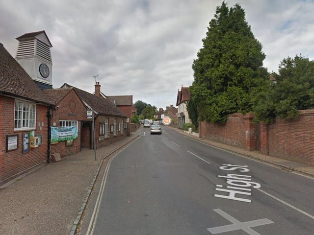 Horsted Keynes, Ardingly & Sharpthorne has seen rates of positive Covid cases fall by 47.4 per cent, from January 14 to January 21. Photo: Google Streetview