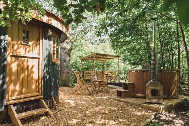 Set on a 40-acre Sussex farm, run purely for conservation and biodiversity. This stay is secluded across a rustic bridge, in the heart of enchanting woodland and its bespoke-design offers off-grid comfort.