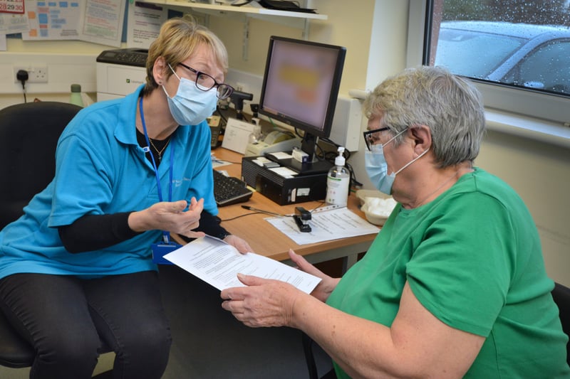 Covid-19 vaccination feature at Sidley Medical Practice. Pic Justin Lycett. SUS-210130-120008001