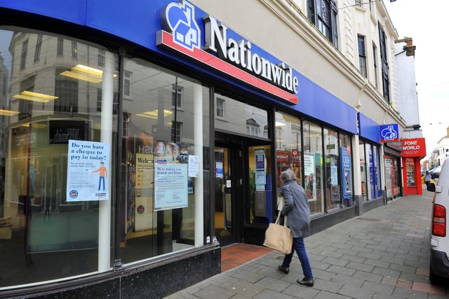 Before the refit, Nationwide Building Society in Worthing town centre in December 2020. Picture: Steve Robards SR2012161