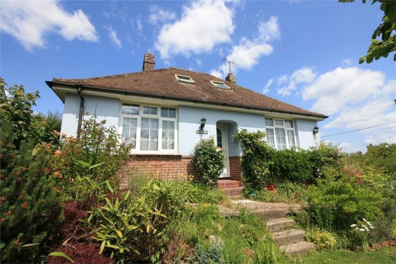 This detached double fronted chalet style property is situated 0.1 miles from Battle railway station. Price: £475,000.
