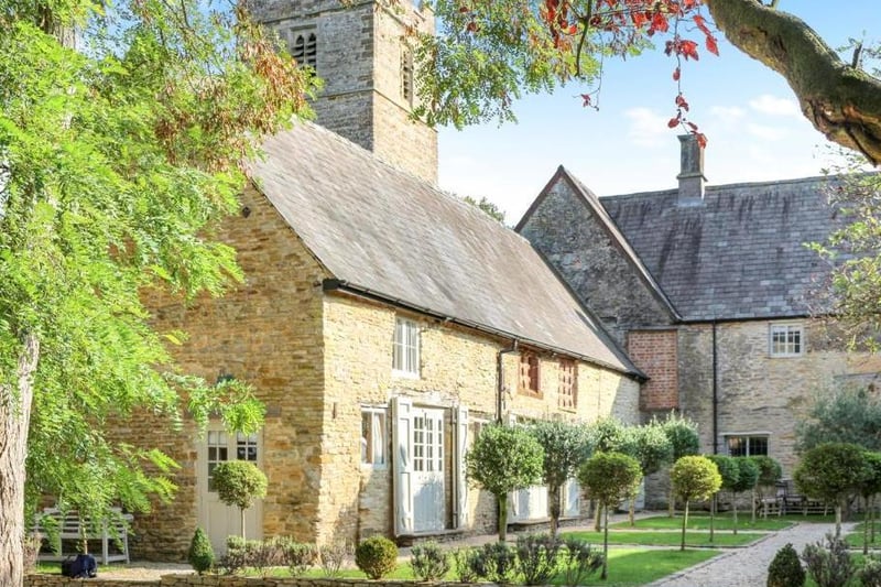 The rear view of the Abbey Lodge property in Farthinghoe (photo from Rightmove)