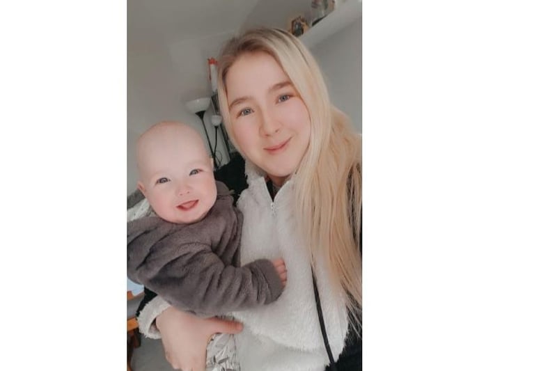 Bryony Maynard and her boy Noah who was born in October