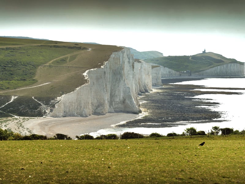 Seven Sisters cliff taken from South Hill Barn, Seaford.