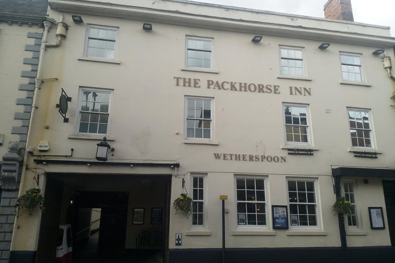 The Packhorse Inn, Sleaford. An 18th-century coaching inn, reverting to the original name when taken over by Wetherspoon a few years ago. It retains an intimate atmosphere. As the Lion Hotel it hosted the opening dinner for the Sleaford Railway, an event that marked the start of the decline in coaching trade. EMN-210317-172227001