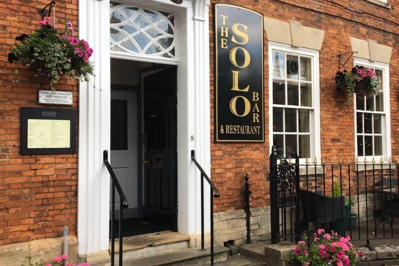 The Solo Bar and Restaurant, Sleaford. Located just off the Market Place. Used by many local organisations for meetings. Formerly a members club. Large function room to the rear. EMN-210317-172543001