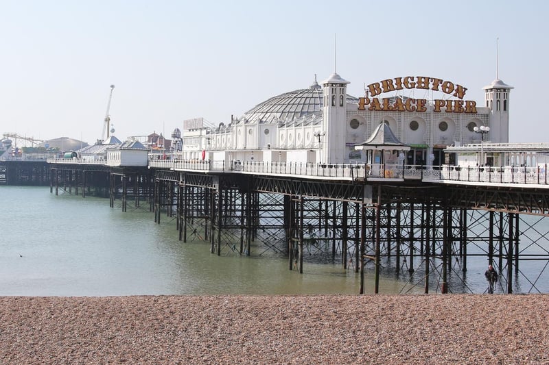 The Palace Pier, closed at the start of the first lockdown