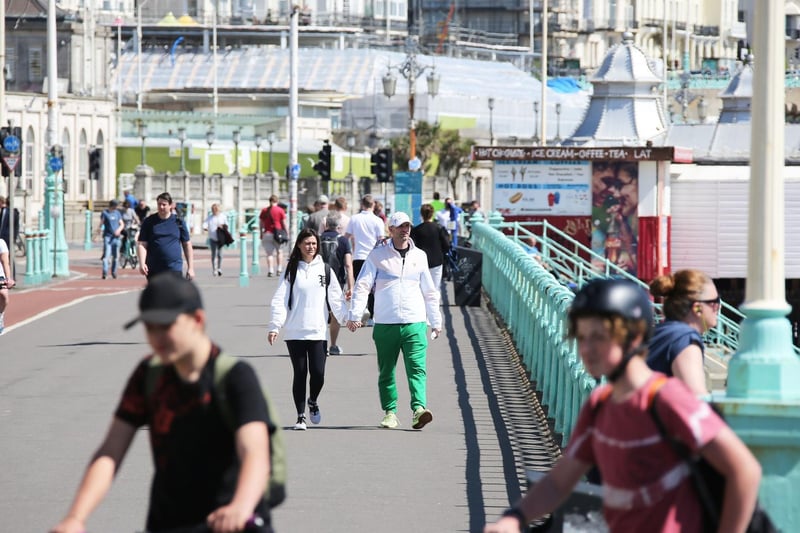 The seventh most common place people arrived in the area from was Brighton, with 137 arrivals in the year to June 2019. Picture by Eddie Mitchell