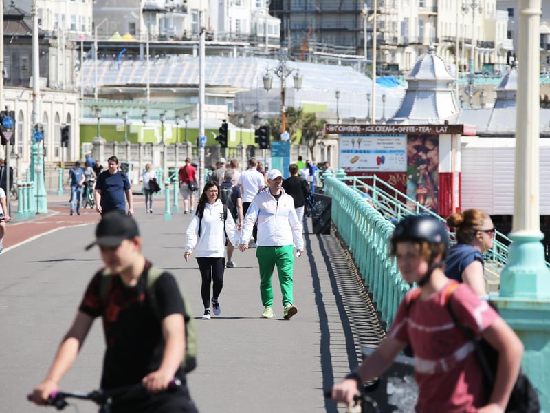 The seventh most common place people arrived in the area from was Brighton, with 137 arrivals in the year to June 2019. Picture by Eddie Mitchell