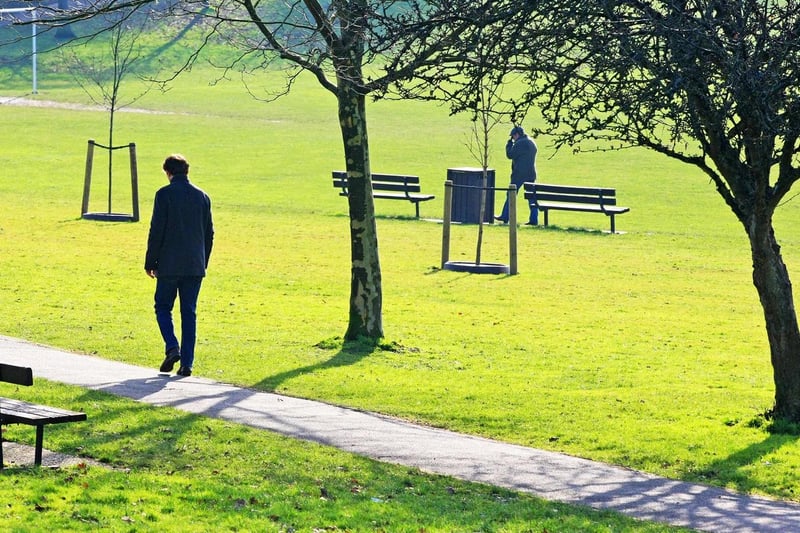 The second most common place people arrived in the area from was Mid Sussex, with 403 arrivals in the year to June 2019. Pictured is Victoria Park in Haywards Heath
