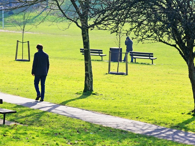 The fourth most common place people left the area for was Mid Sussex, with 1,093 departures in the year to June 2019. Pictured is Victoria Park in Haywards Heath.