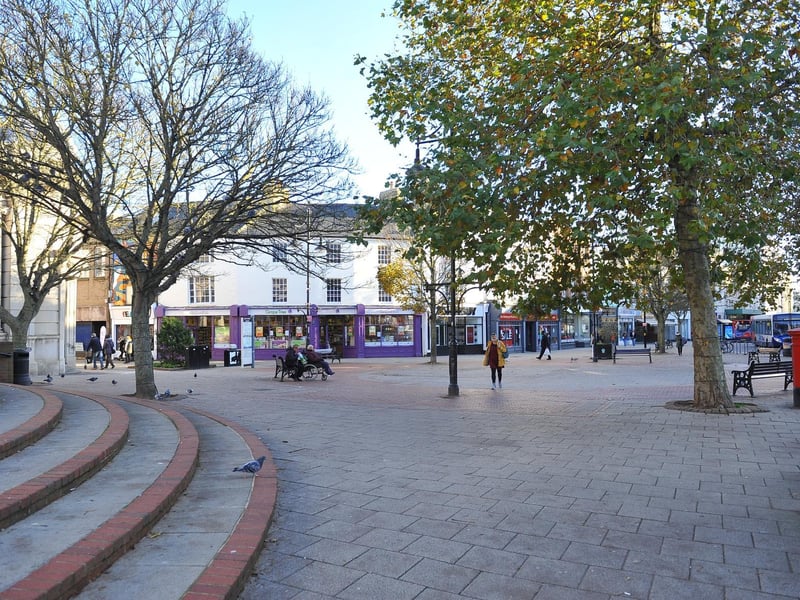 The ninth most common place people arrived in the area from was Worthing, with 139 arrivals in the year to June 2019. Pictured is Worthing town centre.