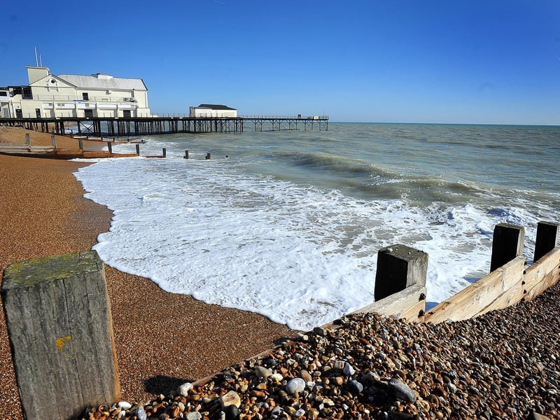 The most common place people arrived in the area from was Arun, with 1,046 arrivals in the year to June 2019. Pictured is Bognor Regis.