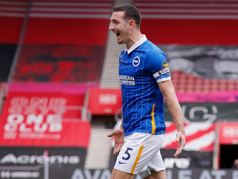 Age 29: Who better to guide our team of talented youngsters than skipper Lewis Dunk? The centre back has been excellent once again this season and sets the standards for others to follow. Another to progress through the academy and he's the only player in this team above the age of 23