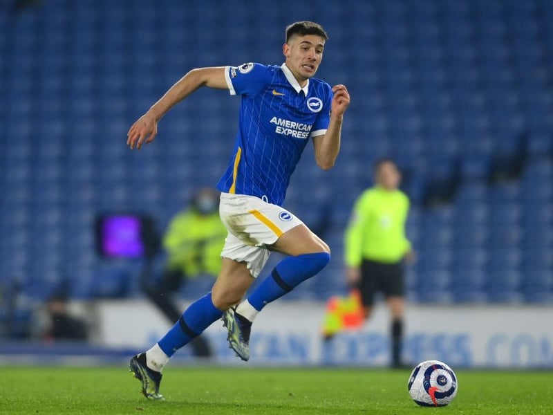 Age 21. The 6ft 3in Polish international joined at the same time as Karbownik. Moder impressed on his first PL start against Newcastle and the athletic box to box midfielder is tipped to have a bright future in the game. Already has six international caps to his name