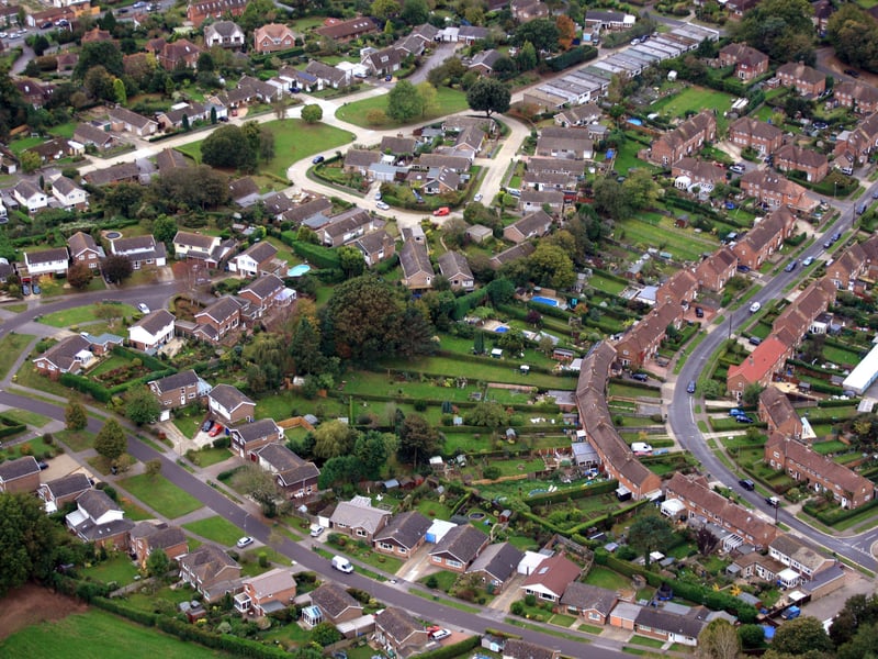 HOR 081011 Aerial photo. Pulborough. Glebelands is at the bottom. photo by derek martin ENGSNL00120111010104818