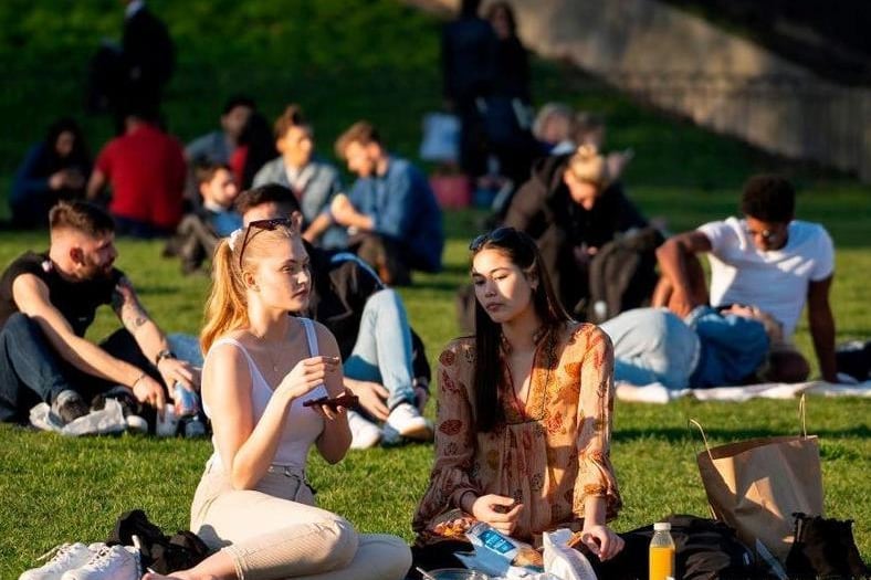 Sit in the park — Some of those friends you've only FaceTimed since January can now pop round for a cuppa or a glass of vino, or you can pack up a picnic hamper and head to the local park..but again, ONLY if there's no more than six or it's two households and you stick to the two-metre rule