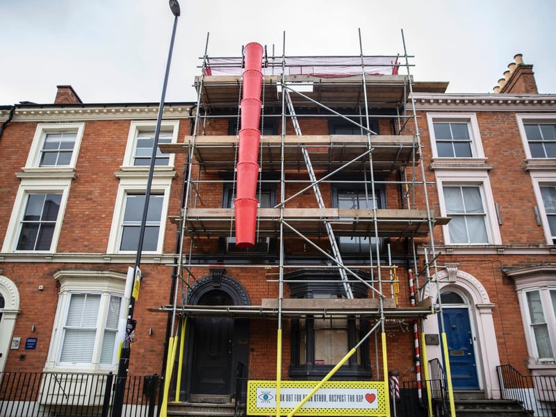 Building works in the Derngate