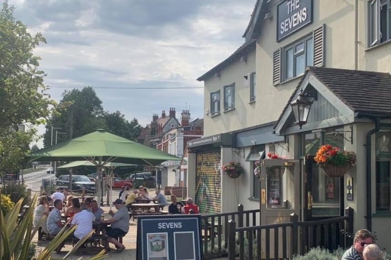 The Sevens pub in Northampton has a spacious beer garden. Call 01604 591503 for more information.