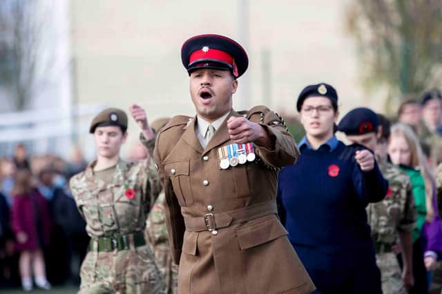 Remembrance Day 2021 in Northampton. Photo: Kirsty Edmonds.