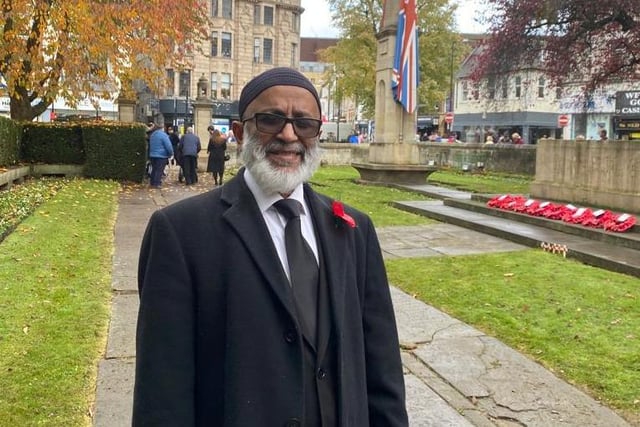 Councillor for Kingsthorpe North, Mohammed Aziz, at the Town Council service.