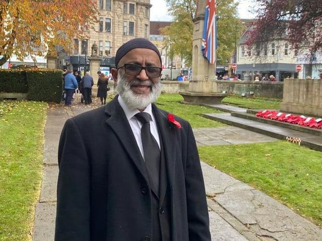 Councillor for Kingsthorpe North, Mohammed Aziz, at the Town Council service.