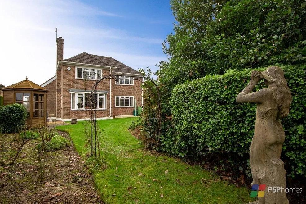 The rear garden enjoys a westerly aspect. Picture: PSP Homes.