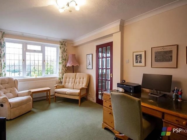 This versatile reception room could be used as a large home office, play room or ground floor bedroom. Picture: PSP Homes.