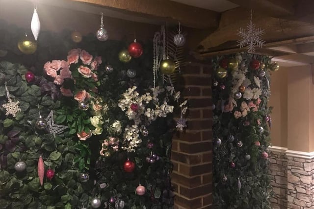 These cosy decorations can be found at Basmati Indian Restaurant in Westergate