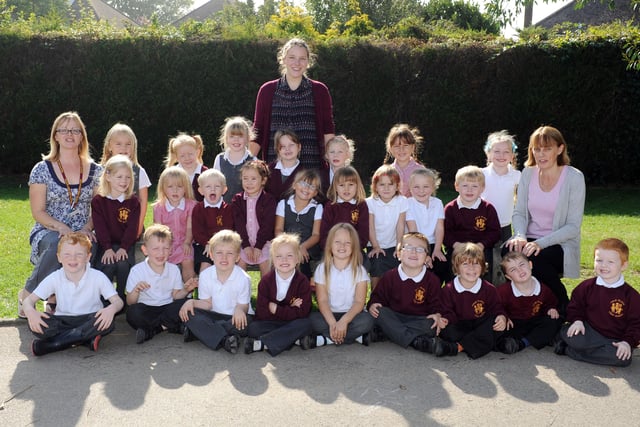 Reception class at Field Place First School in 2013