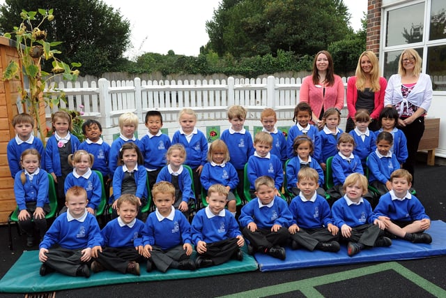 Reception class at Broadwater CofE First and Middle School in 2013
