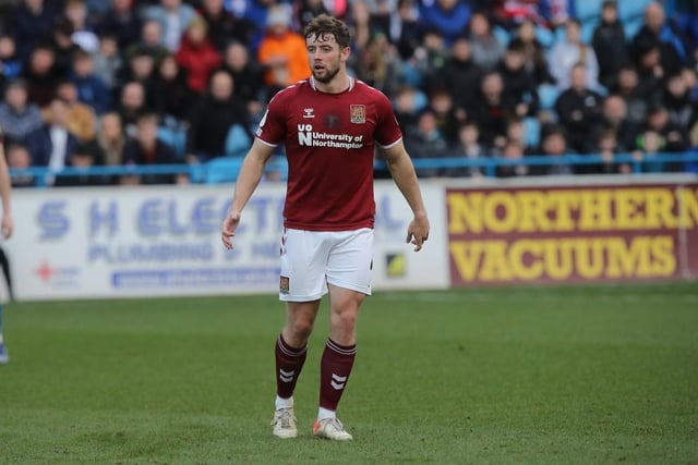 Things were going to plan in the opening 45 minutes when he worked in tandem with McWilliams to control the flow of the game and keep Cobblers on top. But his influence waned as Carlisle turned the tide... 6