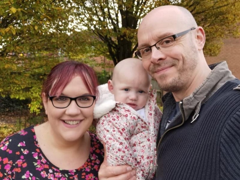 The Bakers with baby Maddison.