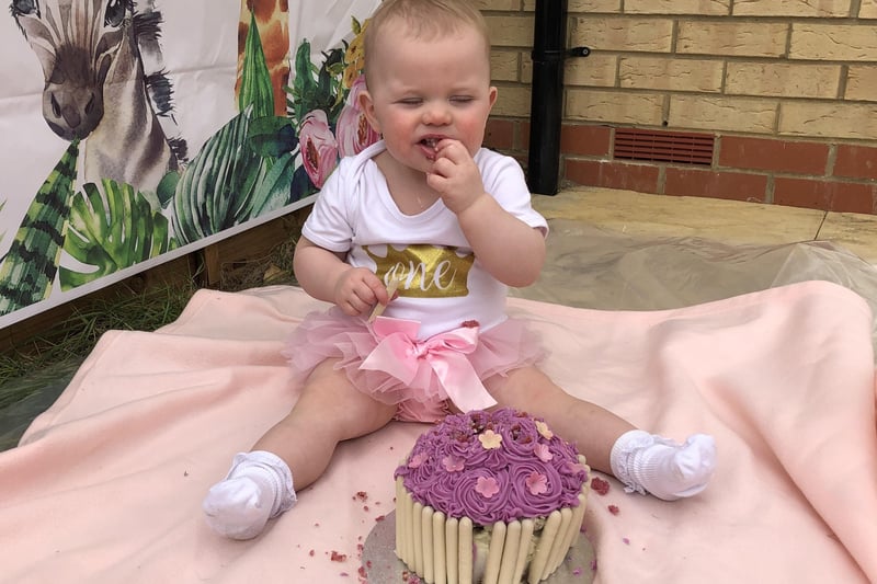 Lockdown baby Isabella celebrated her first birthday in March.