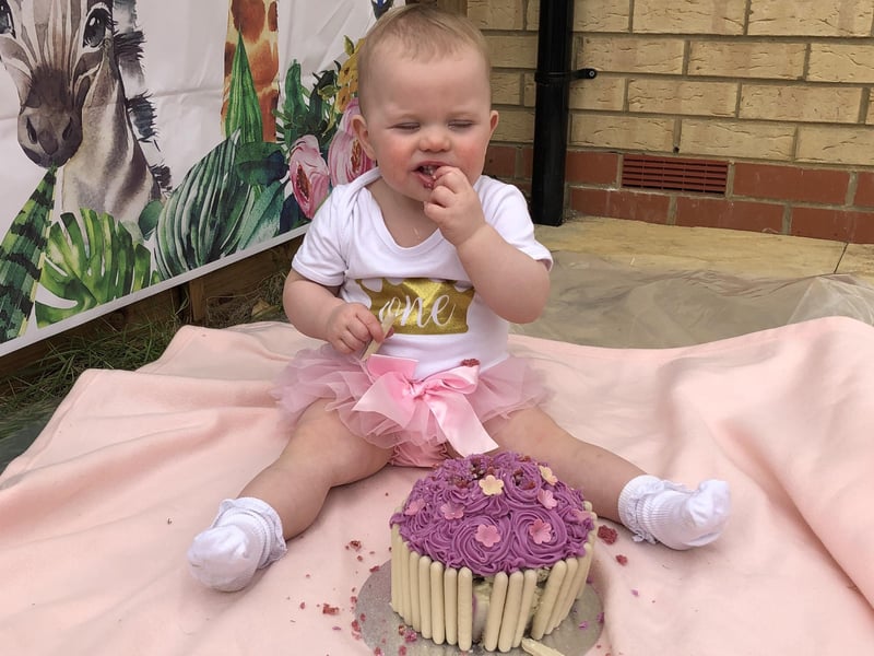 Lockdown baby Isabella celebrated her first birthday in March.