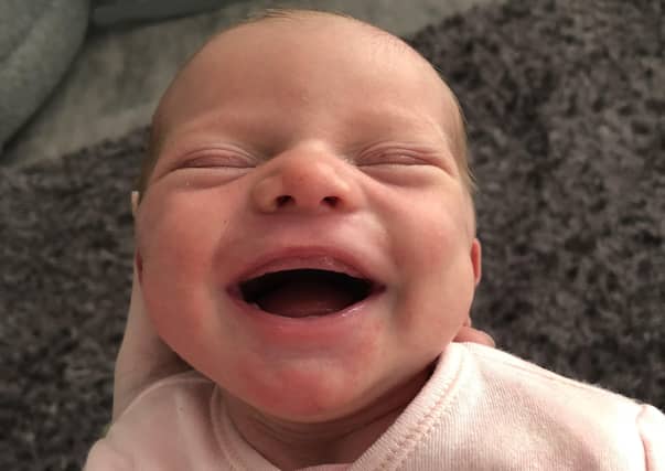 Baby Isabella was born in March last year.
