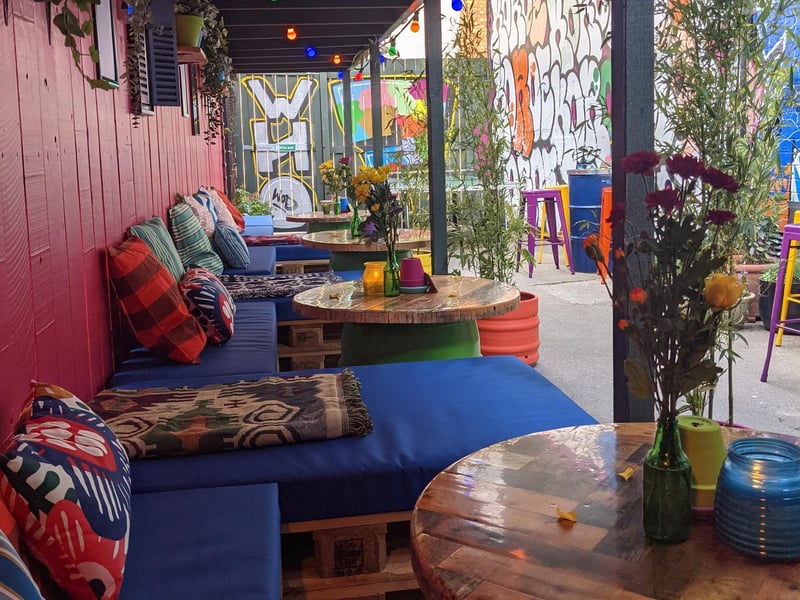 The Garibaldi Hotel - situated in Bailiff Street in Northampton - has a brand new pub garden for locals to enjoy. It is bursting with colour with vibrant plants, art and comfortable outdoor seating.