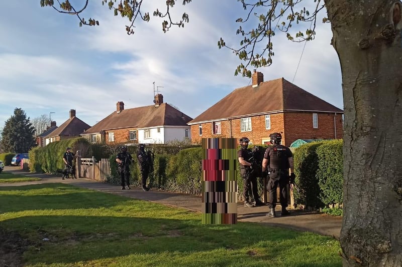 Armed police stand-off in Harpole