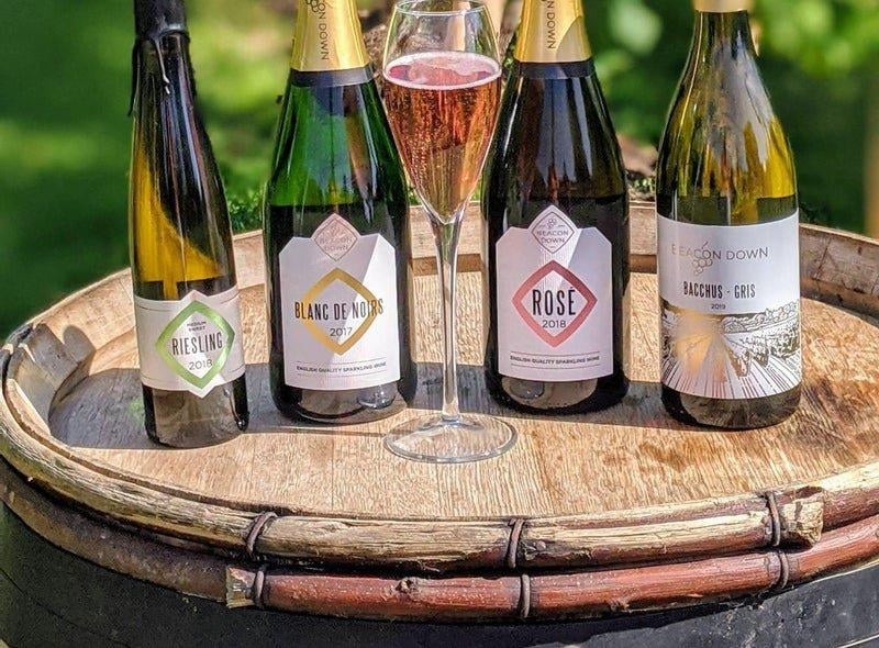 The vineyard occupies 18 acres of High Weald near Heathfield and produces both still and sparkling wine.