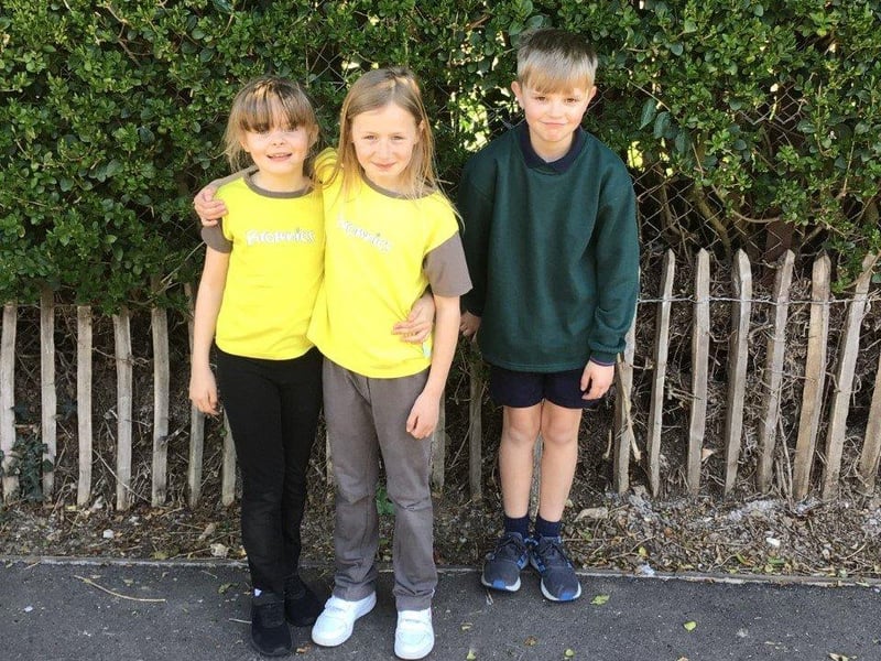 Year-three pupils from Egypt class