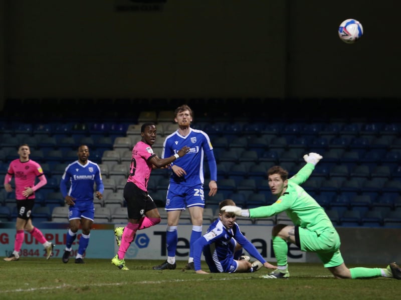 4: February 16, Gillingham 1, Posh 3: Posh had been labouring away from home and it was the same old story as Gillingham bossed the first half at Priestfield. They were unlucky to only be 1-0 ahead at the break. But Posh boss Darren Ferguson changed the game by changing shape and introducing Siriki Dembele from the subs bench. Within 10 minutes of the re-start Clarke-Harris and Dembele had fired Posh in front and the former added a third goal to cap a superb second-half display. Ferguson's decision-making had come up trumps as had the team's flexibility. They were up and running on the road. Dembele's goal is pictured. Photo: Joe Dent/theposh.com.