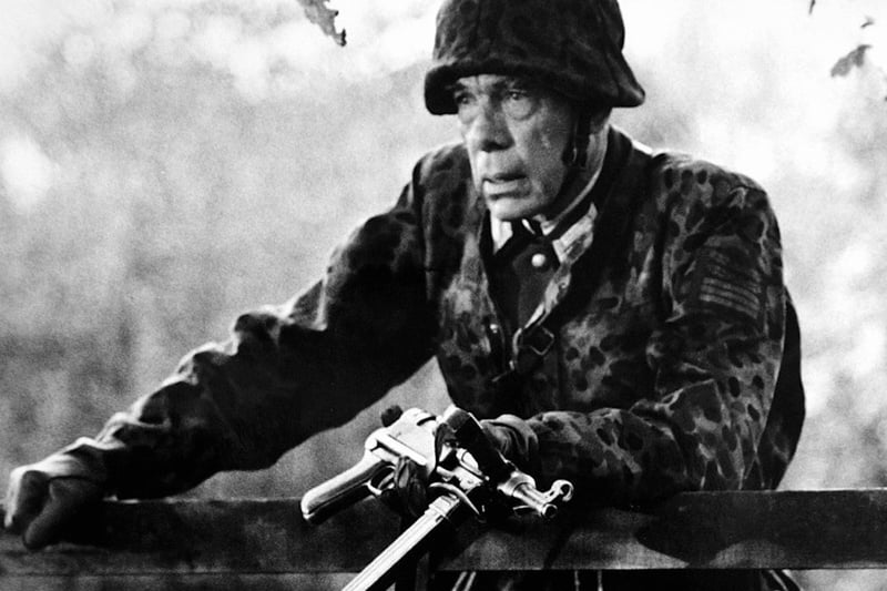 This is legendary movie star Lee Marvin filming scenes at Ferry Meadows for the wartime classic The Dirty Dozen.