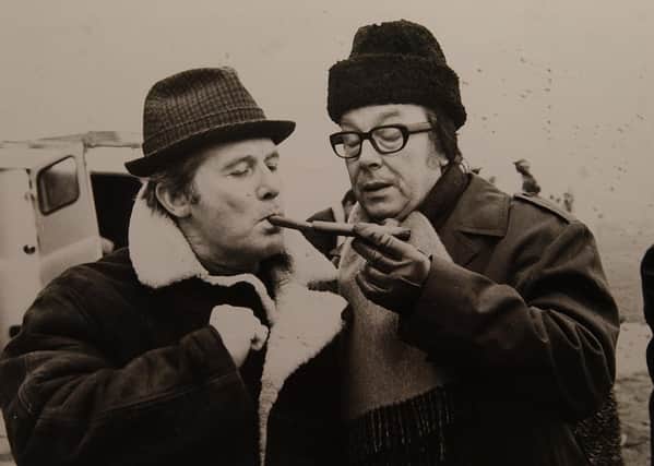 The familiar faces of Eric Morecambe and Ernie  Wise  filming a Christmas special at Sibson in 1972. Both also lived just of Thorpe Rod in Peterborough for a number of years.