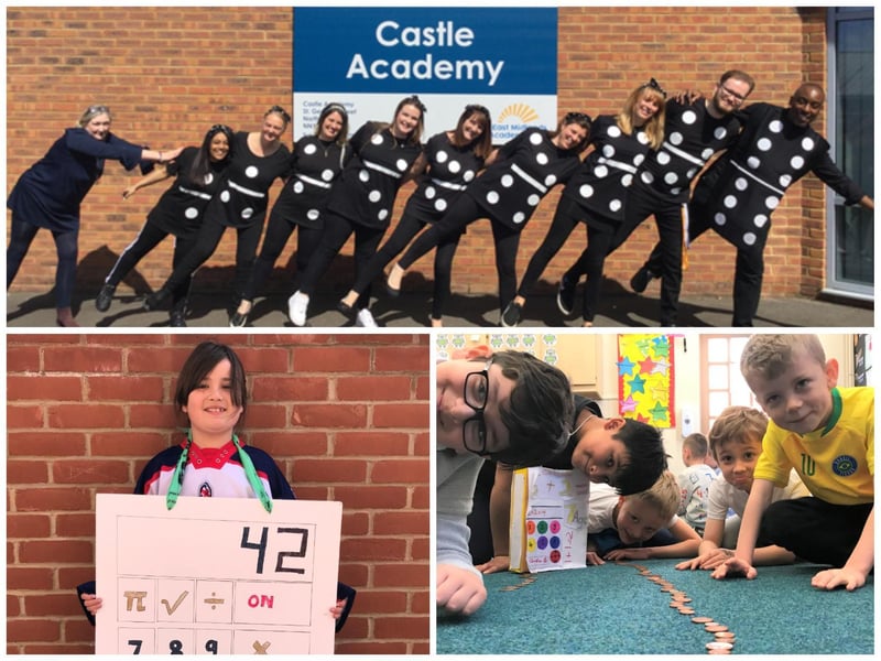 Staff and pupiles from Stimpson Avenue and Castle academies joined in the fun